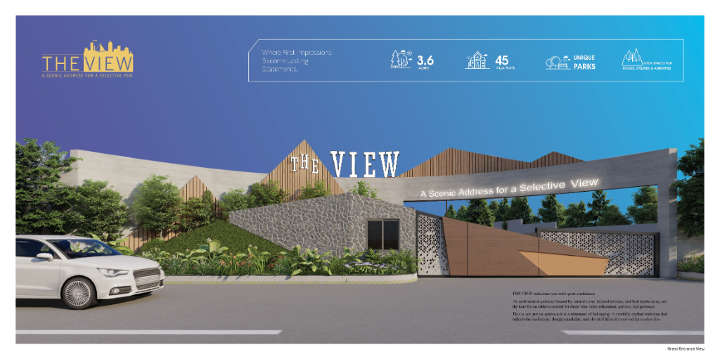 Grand Entrance View — an architectural gateway designed to make lasting first impressions.